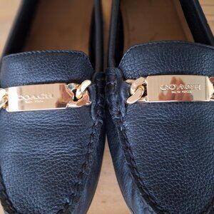 Black Coach Loafers with original shoebox.